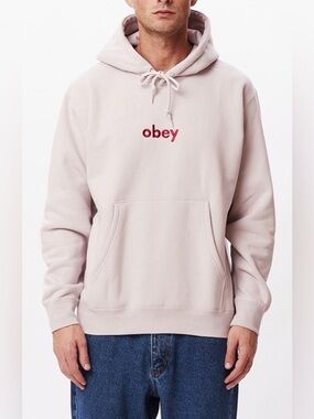 Obey | Lowercase | Purple Paste | Pullover Hoodie | Drop Shoulder | Size S